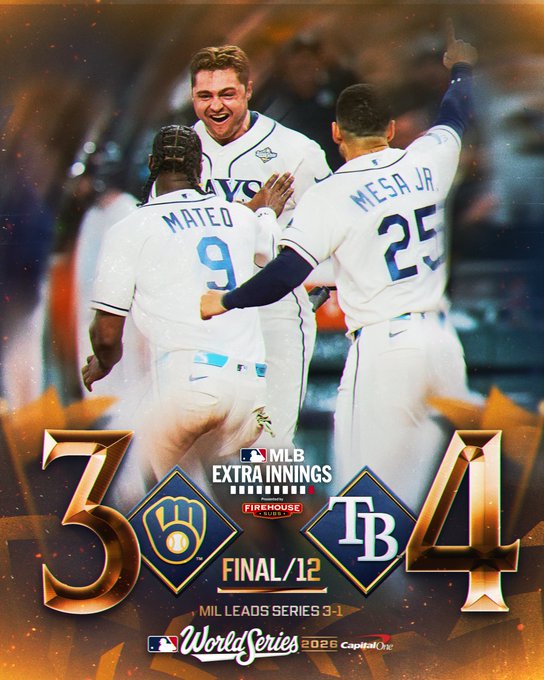Así vivimos la remontada de Rays en J4 de la Serie&nbsp;Mundial